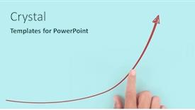  Presentation with financial analysis - Presentation consisting of hand-touching-graphs-of-financial background and a cool aqua colored foreground