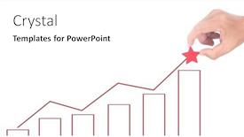  Presentation with financial market - Slides consisting of hand-touching-graphs-of-financial background and a white colored foreground