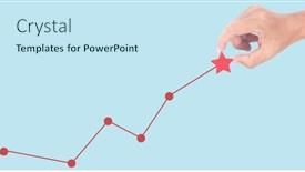  Presentation with financial analysis - Slide deck consisting of hand-touching-graphs-of-financial background and a sky blue colored foreground