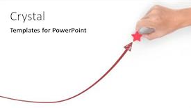  Presentation with financial analysis - Slide deck consisting of hand-touching-graphs-of-financial background and a white colored foreground