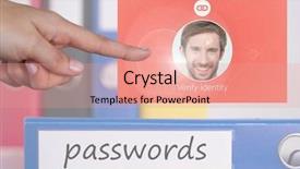  Presentation with digital identity - Audience pleasing PPT layouts consisting of verified - digital composite of hand touching backdrop and a coral colored foreground