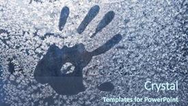  Presentation with frozen - Cool new presentation with hand trace on the frozen backdrop and a ocean colored foreground