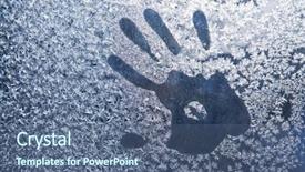  Presentation with frozen - Presentation theme enhanced with hand trace on the frozen background and a ocean colored foreground