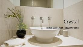  Presentation with wash - Presentation with hand wash basin background and a mint green colored foreground