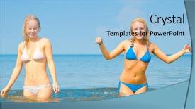  Presentation with fun - Theme consisting of hand washing free - having fun playing background and a  colored foreground