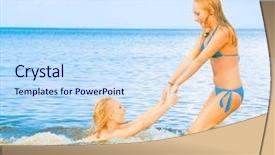  Presentation with hand washing - Cool new slide set with hand washing free - playing in water backdrop and a  colored foreground