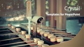  Presentation with hand washing - Beautiful presentation theme featuring hand-washing-pool-in-shrine backdrop and a violet colored foreground