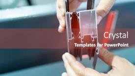  Presentation with bathroom - Audience pleasing PPT layouts consisting of hand-with-aluminum-profile backdrop and a red colored foreground