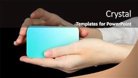  Presentation with business cards - Colorful presentation design enhanced with close-up photo of dragon fruit pitahaya on a plate backdrop and a soft green colored foreground