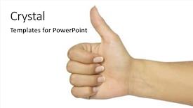  Presentation with paths - Slide deck enhanced with hand with clipping paths background and a white colored foreground