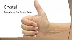  Presentation with paths - PPT theme consisting of hand with clipping paths background and a white colored foreground