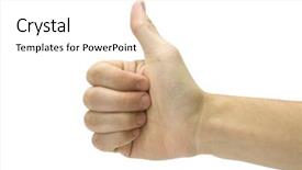  Presentation with paths - PPT theme having hand with clipping paths background and a white colored foreground