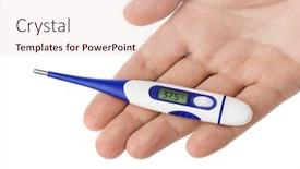  Presentation with livre electronic - Presentation consisting of hand-with-electronic-thermometer-37 background and a lemonade colored foreground