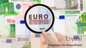  Presentation with detective magnifying glass - Slides consisting of hand-with-magnifying-glass background and a lemonade colored foreground