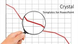  Presentation with diagram - Amazing PPT theme having hand with magnifying glass backdrop and a white colored foreground