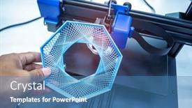  Presentation with kids hand prints paint - PPT layouts featuring hand-with-object-printed background and a teal colored foreground