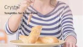  Presentation with food quality - Amazing PPT layouts having hand-with-pendulum-dowsing-over backdrop and a lemonade colored foreground