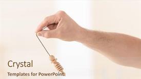  Presentation with hand to hand - Amazing theme having hand with pendulum tool backdrop and a cream colored foreground