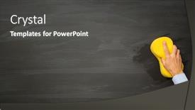  Presentation with hand x ray - Cool new theme with hand-with-sponge-erases backdrop and a dark gray colored foreground