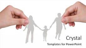  Presentation with cut - Amazing slides having hand with the paper cut backdrop and a white colored foreground