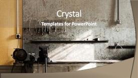  Presentation with repair shop - PPT theme having hand work repair equipment tool background and a gray colored foreground