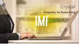  Presentation with new technology - Cool new PPT layouts with hand-working-on-new-modern backdrop and a lemonade colored foreground