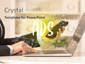 Hand Working On New Modern PPT template 38 | CrystalGraphics