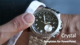  Presentation with businessman loses - Slides having hand wrist - wristwatch on a businessman background and a tawny brown colored foreground