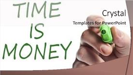  Presentation with time money - Cool new presentation theme with hand write with green marker backdrop and a white colored foreground