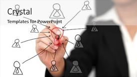  Presentation with writing pen - Beautiful slides featuring hand writing big idea team backdrop and a white colored foreground