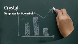  Presentation with theory - Cool new presentation theme with hand writing graph on chalkboard backdrop and a dark gray colored foreground