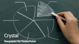  Presentation with theory - PPT layouts consisting of hand writing graph on chalkboard background and a tawny brown colored foreground