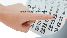  Presentation with annual day save the date - PPT layouts having hand writing important date isolated background and a sky blue colored foreground