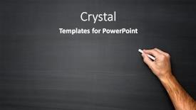  Presentation with black hand - Slides having hand-writing-on-a-black background and a dark gray colored foreground