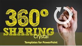  Presentation with sharing - Audience pleasing presentation consisting of hand writing the text 360 backdrop and a tawny brown colored foreground