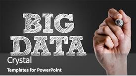  Presentation with data mining - Presentation theme with hand writing the text big background and a dark gray colored foreground