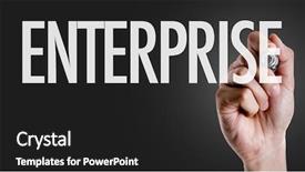  Presentation with writing the text human rights - PPT theme consisting of hand writing the text enterprise background and a dark gray colored foreground