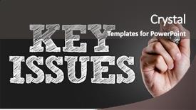  Presentation with writing - Slides having hand writing the text key background and a dark gray colored foreground