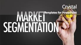  Presentation with compensation management hand marker - PPT theme enhanced with hand writing the text market background and a dark gray colored foreground