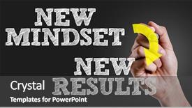  Presentation with mindset - Colorful PPT theme enhanced with hand writing the text new backdrop and a dark gray colored foreground