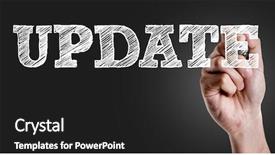  Presentation with writing the text human rights - Amazing slides having hand writing the text update backdrop and a dark gray colored foreground