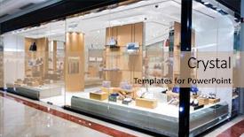  Presentation with fashion handbag - Presentation with handbag retail fashion store background and a coral colored foreground