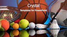  Presentation with basketball basketball hoop sport ball - Slide set consisting of handball game - sport equipment and balls background background and a tawny brown colored foreground