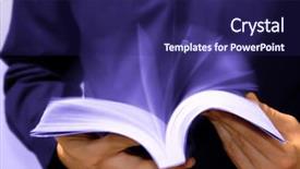  Presentation with cognitive theory learning concept - Beautiful slide set featuring handbook - fast learning concept businessman reading backdrop and a navy blue colored foreground