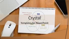  Presentation with drafting - Presentation design consisting of handbook drafting about search engine background and a coral colored foreground