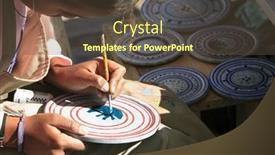  Presentation with handcraft - Amazing presentation theme having handcraft-in-the-unesco-world backdrop and a tawny brown colored foreground