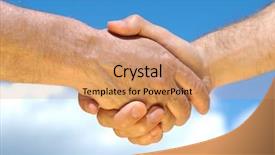  Presentation with good - Presentation theme with handebol - hands making good deal background and a  colored foreground