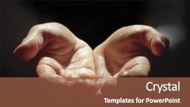  Presentation with black children babies hands feet - Presentation theme consisting of empty handed - woman's hands on black background background and a red colored foreground