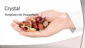  Presentation with traditional chinese medicine - Presentation design consisting of handful of chinese traditional herbal background and a white colored foreground