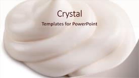  Presentation with mayonnaise - Amazing theme having handful of mayonnaise on white backdrop and a lemonade colored foreground